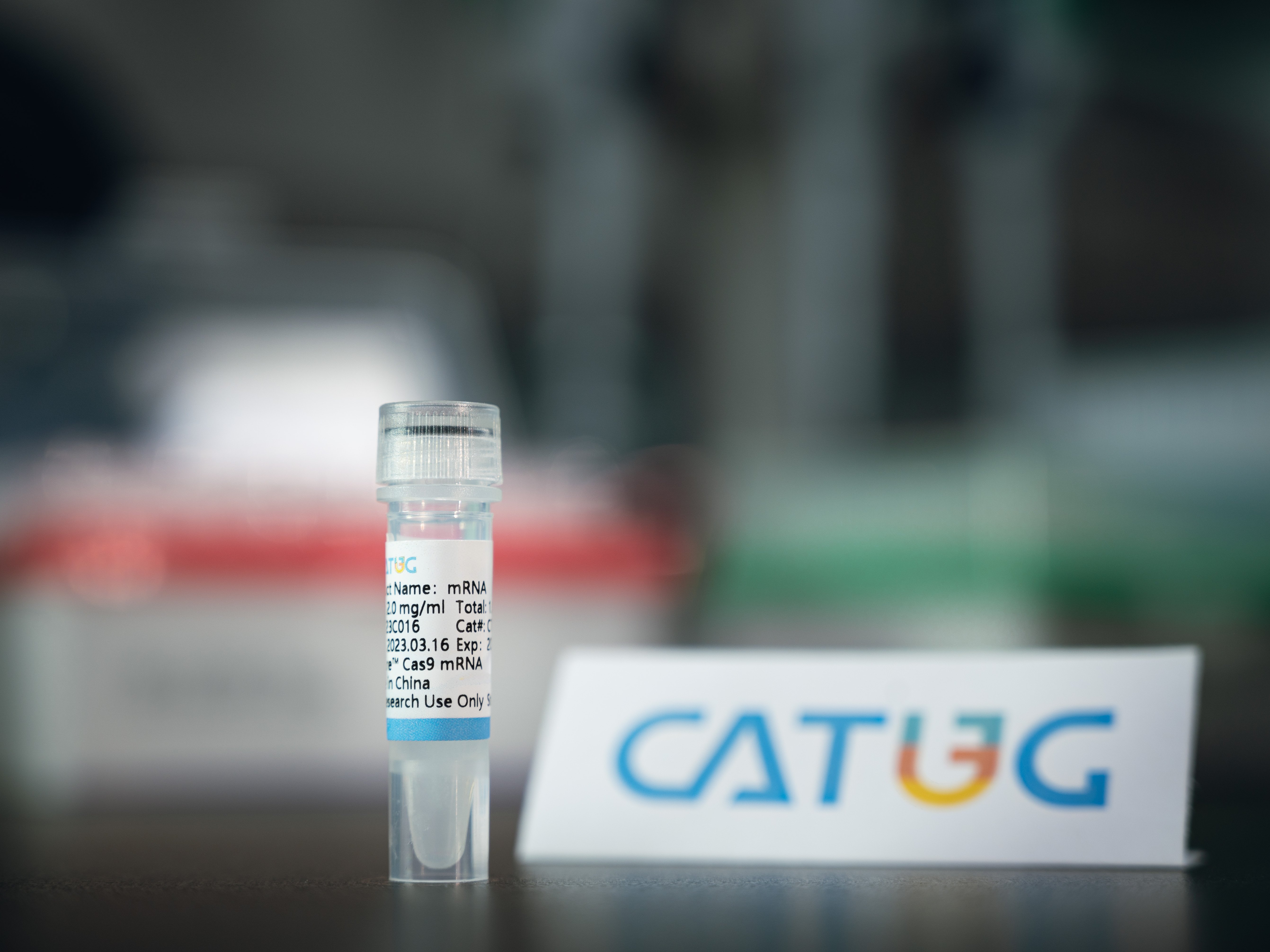 This image is showing product CatPure™ Cas9 mRNA, This image also shows product CatPure™ Streptococcus pyogenes SF370 Cas9 mRNA but in another way.